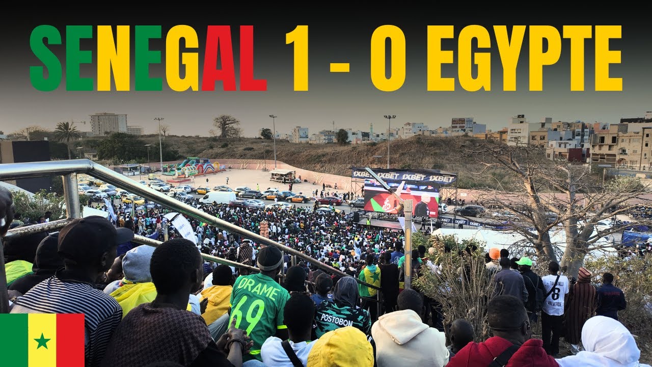 Vivez l’ambiance réelle du Sénégal vs Égypte 🇸🇳🔥 (Monument Renaissance)