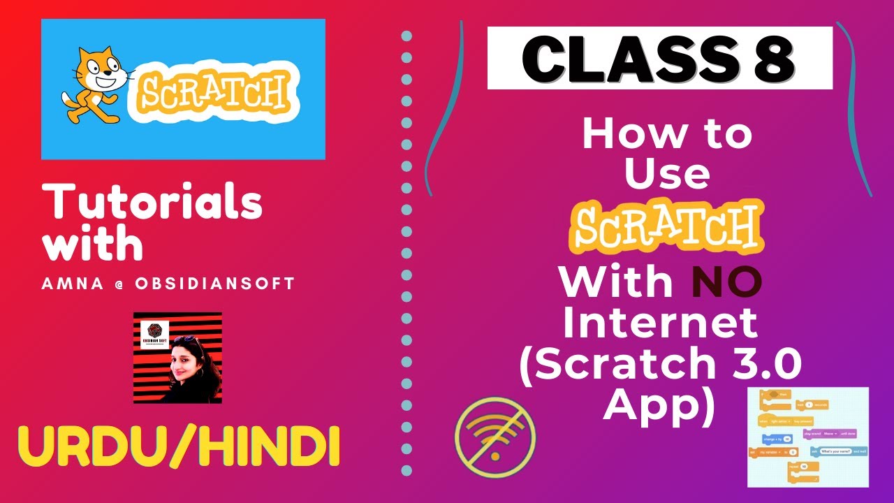 Coding for Beginners - Class 8 | How to use Scratch without Internet on Windows/Mac (Urdu/Hindi)