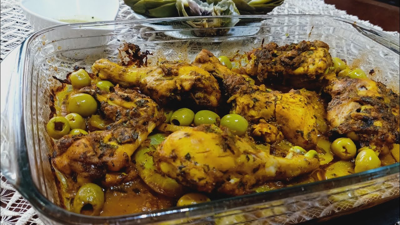 دجاج في الفرن مع البطاطس بالشرمولة دالحوت اكثر من رائع يستحق التجربة😋🍗🍴