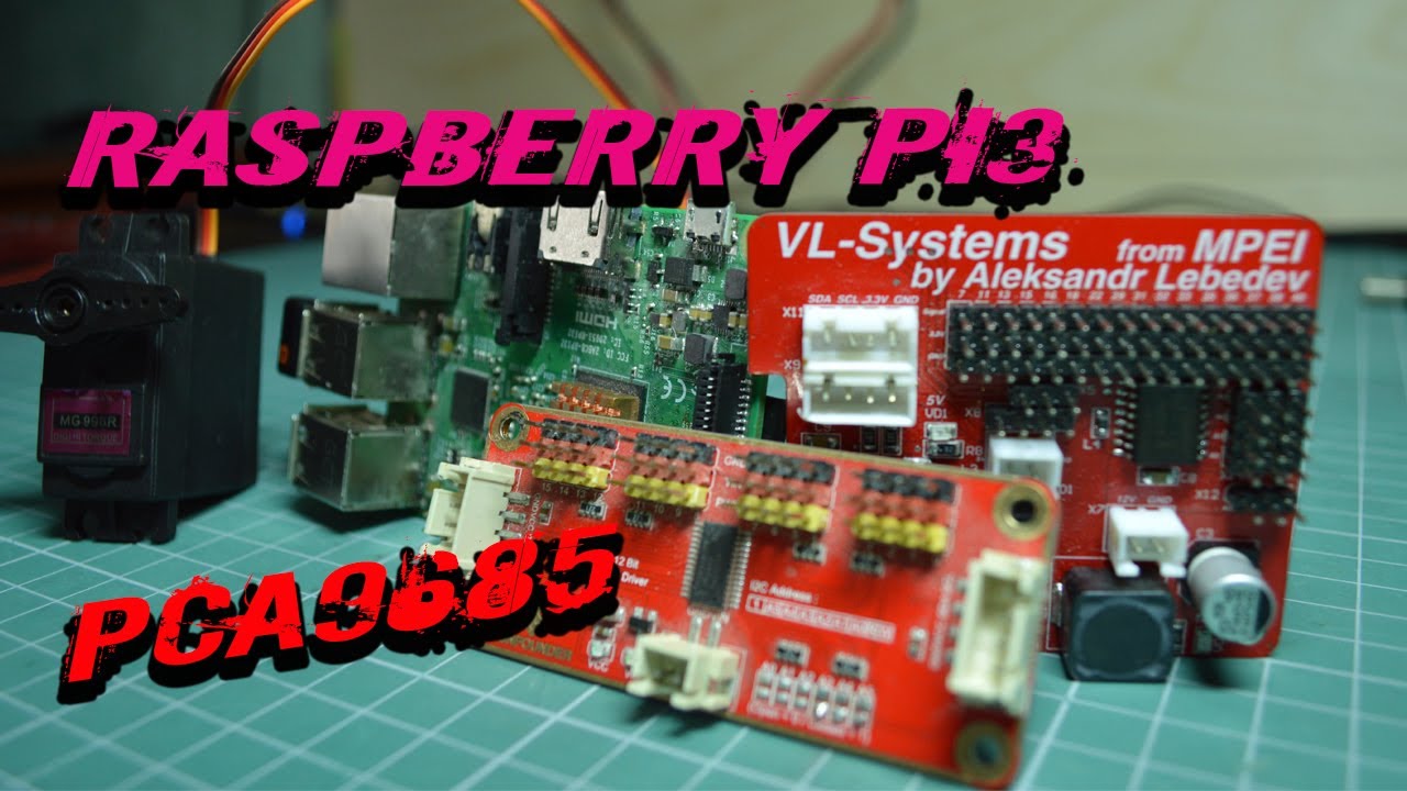 PCA9685 и Raspberry подключение сервопривода MG996