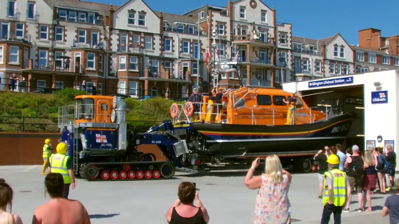 Launch Of RNLI Bridlington's Shannon Lifeboat 13-22 RNLB Anthony Patrick Jones