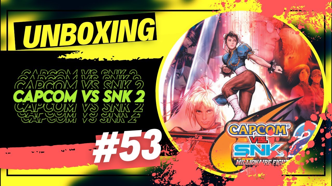 UNBOXING GAME #53 Capcom vs  SNK 2  Mark of the Millennium 2001