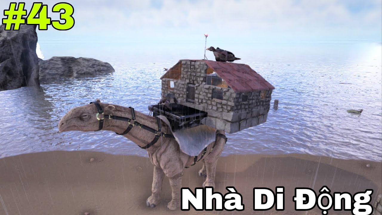 Ark mobile #43 Lần Đầu Tiên làm Ngôi Nhà Trên Lưng Paraceratherium Quá Tuyệt