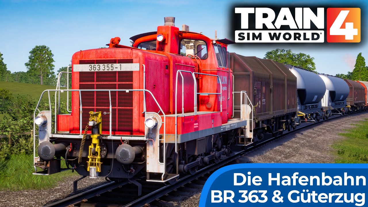Rangierlok auf der Hafenbahn | Train Sim World 4 | Güterzug nach Aschaffenburg | BR 363 – TSW4