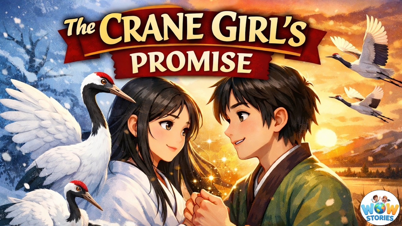 The Crane Girl's Promise|Korean Folktale for kids