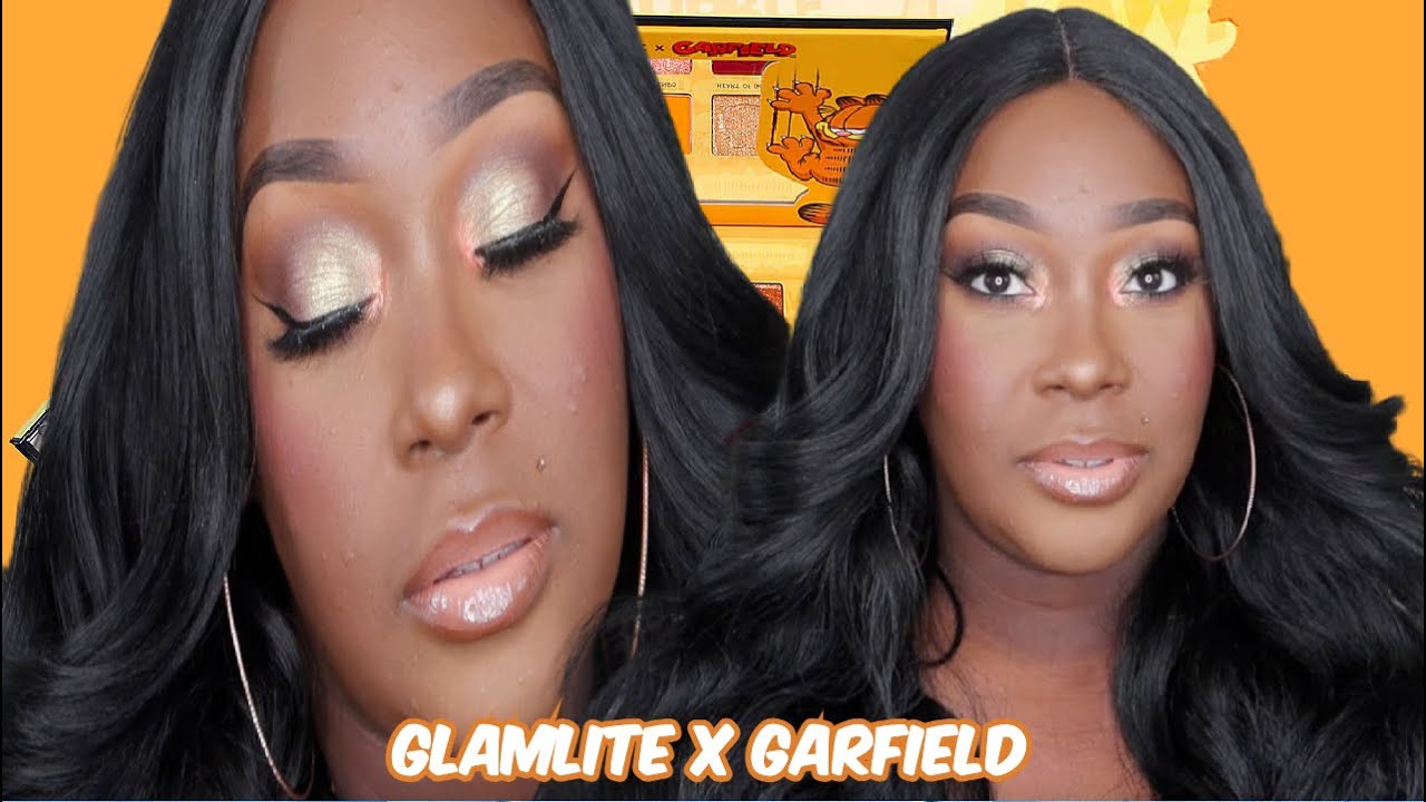 GRWM| TRYING OUT THE NEW GLAMLITE X GARFIELD PALETTE