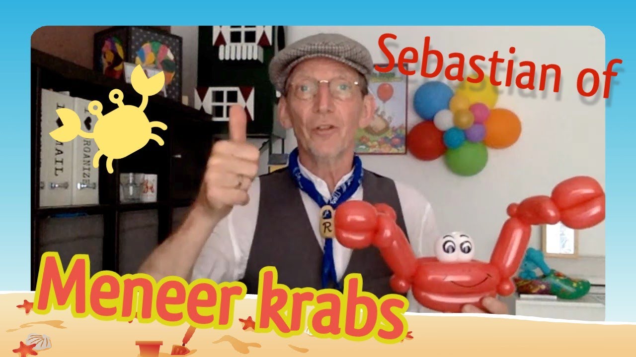 Disney ballon / Nemo krab - Ballonworkshop | de Haagse Ballonnenboer (51ste) Balloon figures