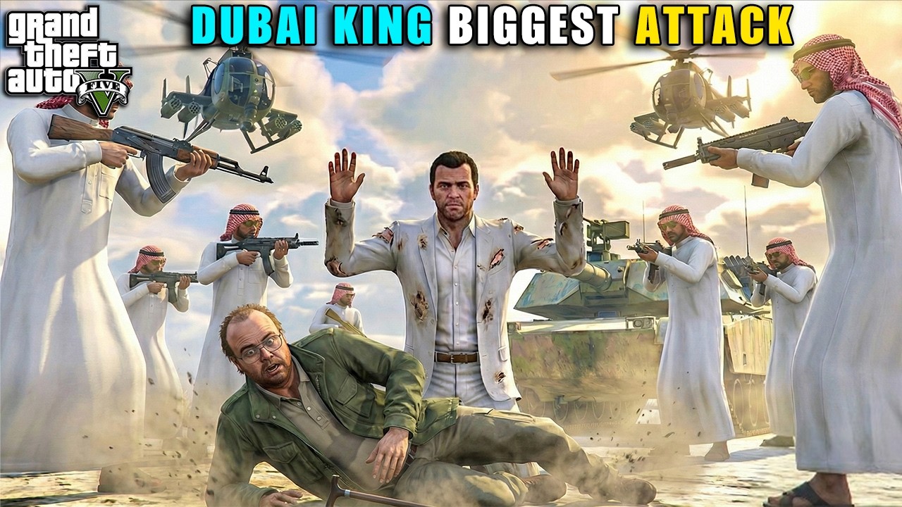 DUBAI KING BIGGEST ATTACK ON MICHAEL FAMILY 😱 | GTA 5