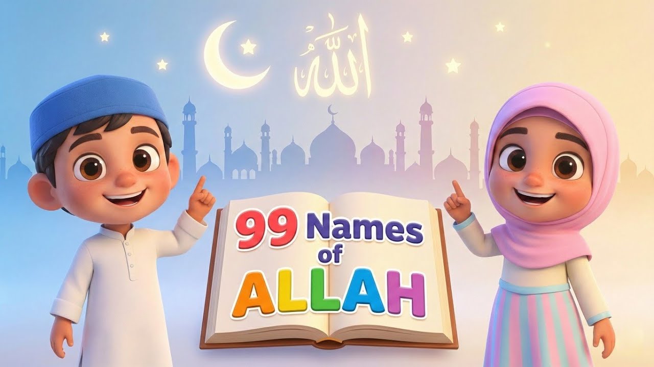 99 Names of Allah for Kids | Asma-ul-Husna | Deen Buddies