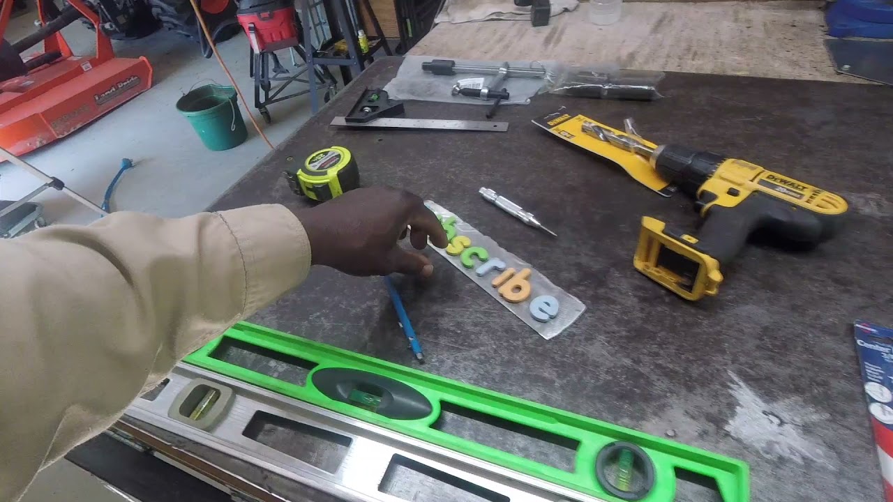 Drilling Holes in Welding Tabletop for Build Pro-Inserta Clamp and Locating Pins