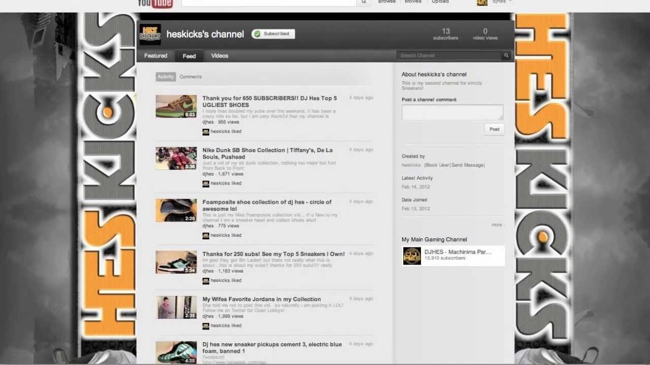 DJ Hes Sneaker Channel Preview! (HesKicks) Subscribe now!