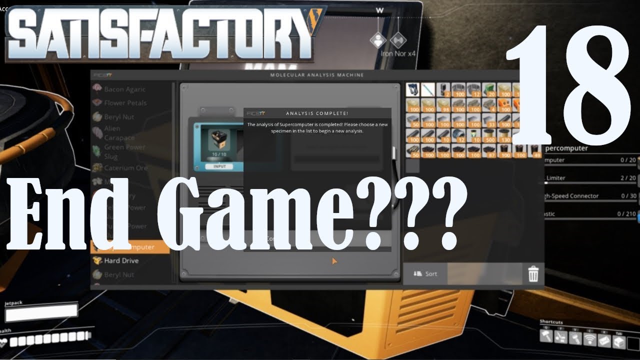 End Game?? | Satisfactory | Early Access | Lets Play Ep 18