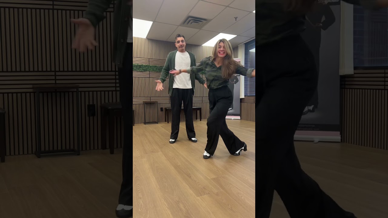 Wife teaches her Husband some jive moves 😍