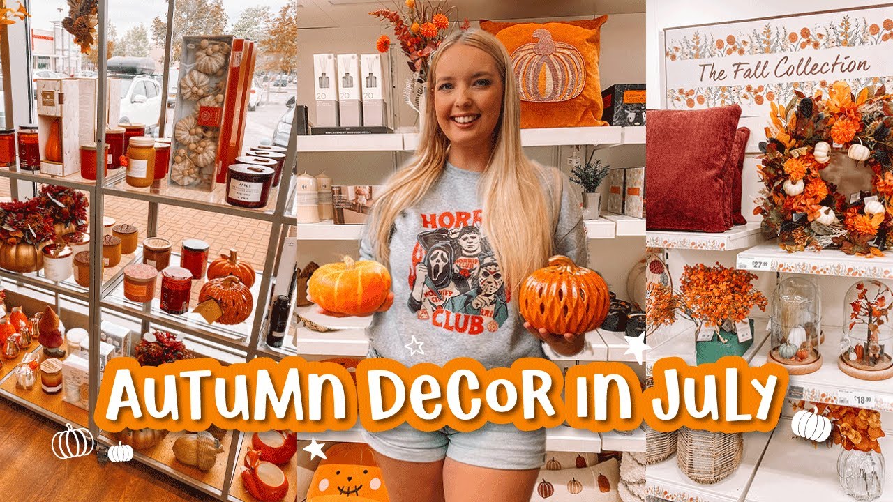 AUTUMN AND HALLOWEEN DECOR IN JULY VLOG | AUTUMN DECOR IN HOMESENSE, THE RANGE, AND NEXT HOME 2023