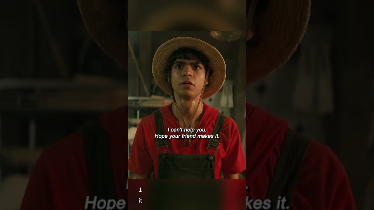 The movie title is at the end.