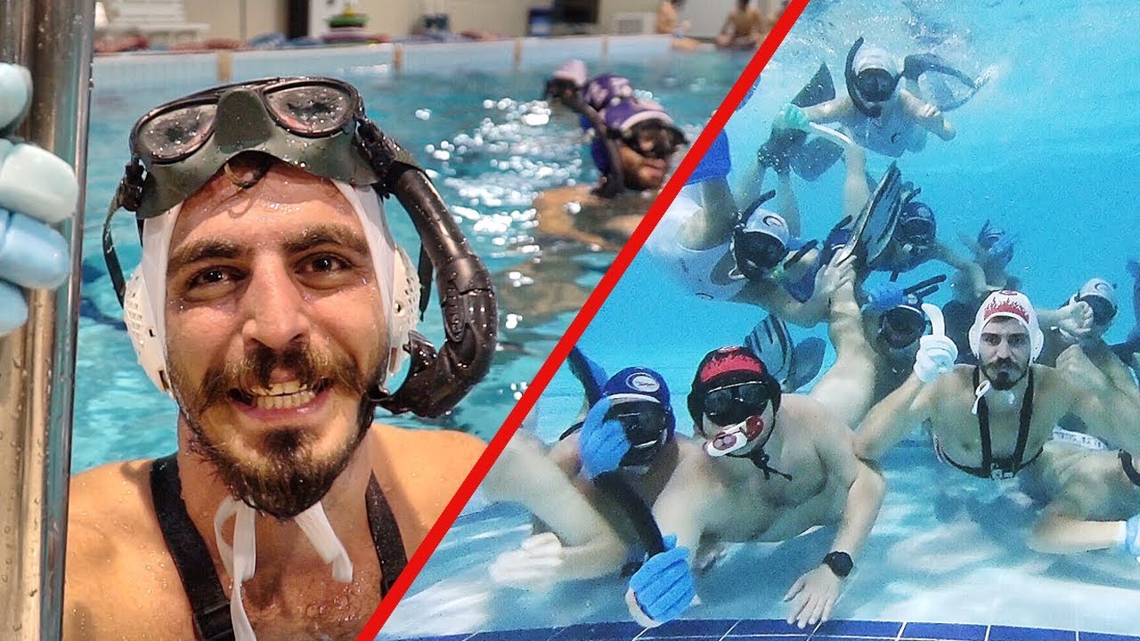 HAVUZUN ALTINDA MAÇ YAPMAK !!