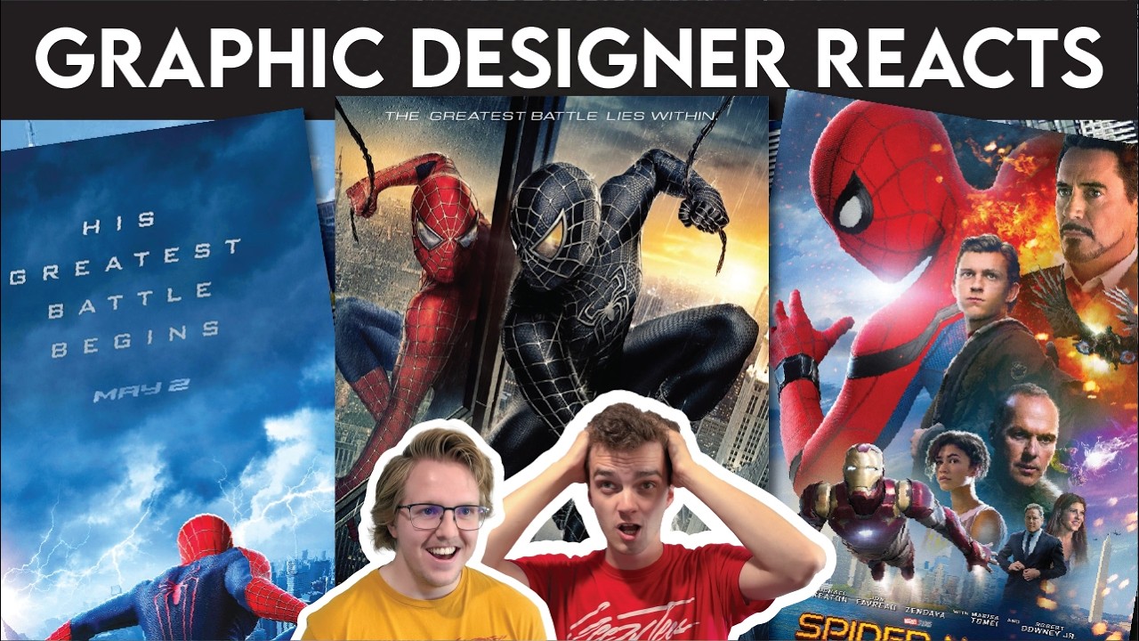 Graphic Designers React to WORST & BEST Superhero Movie Posters