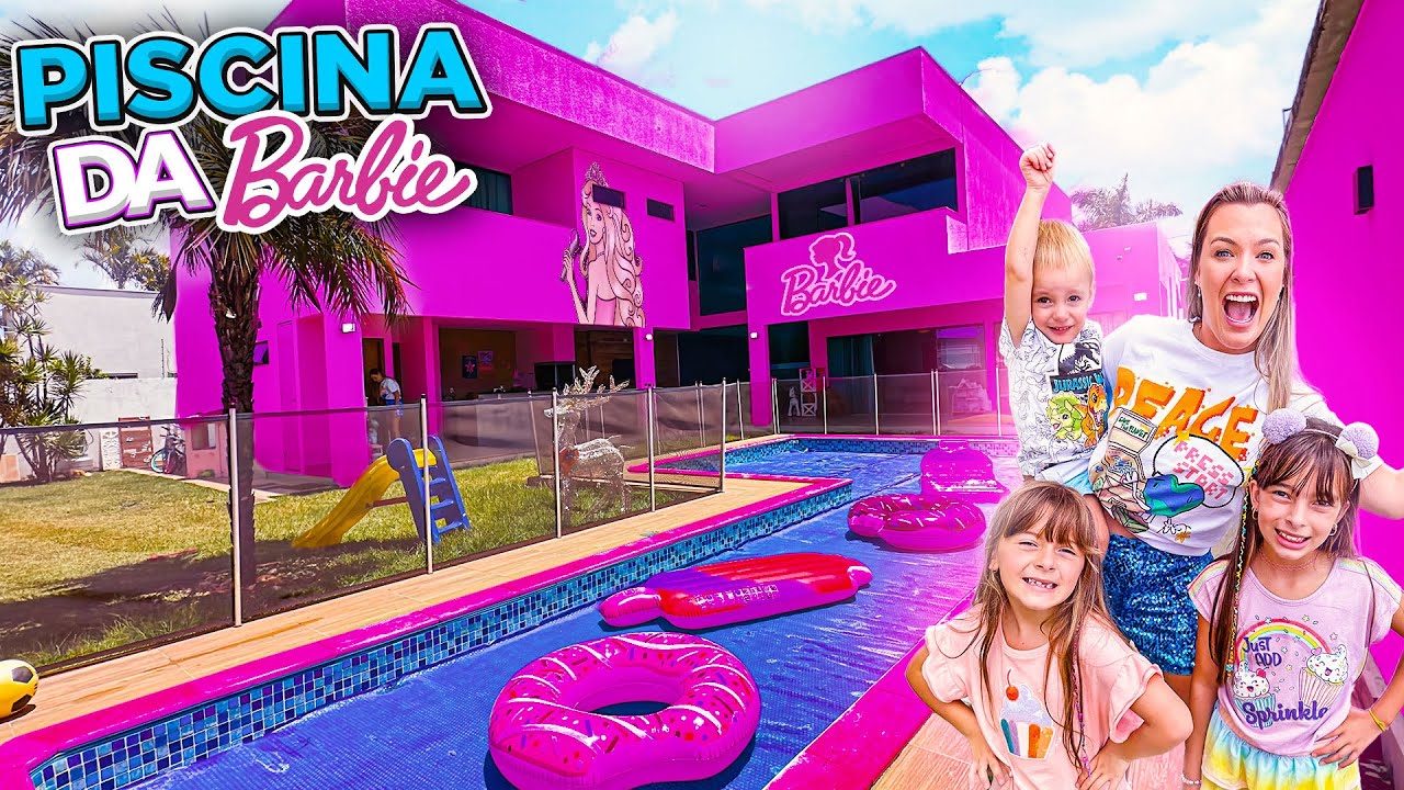 Transformamos nossa PISCINA na PISCINA DA BARBIE ! Compilação
