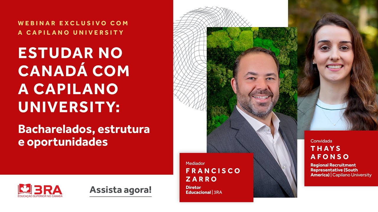 WEBINAR EXCLUSIVO: Estudar no Canadá com a Capilano University