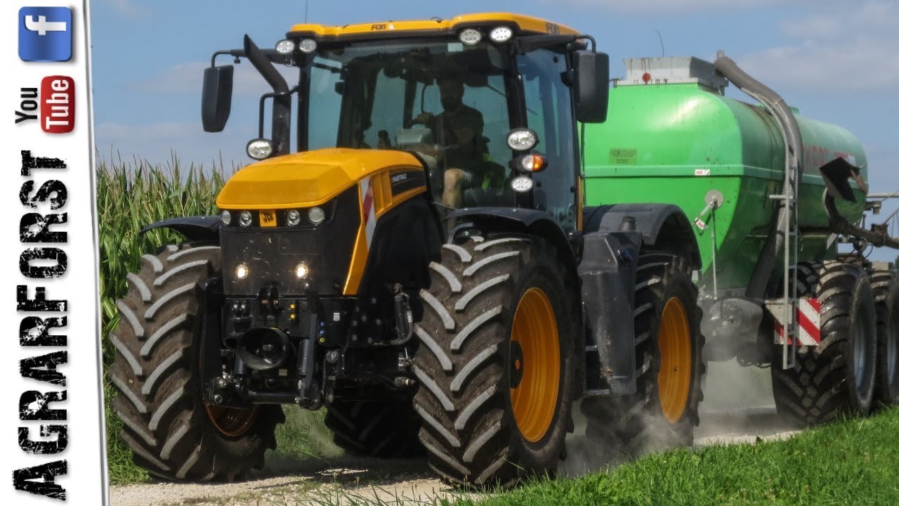 JCB Fastrac 4220 - Gülleausbringung mit Eckart Lupus 18.500!