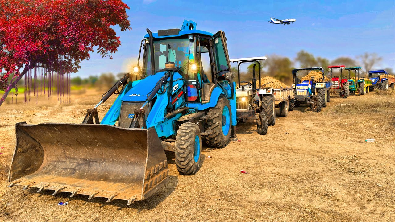 Jcb Loading Gone Wrong 🫣 | Swaraj 744 & Johndeere Trolley Overturn | Mahindra 575 4x4 | Sonalika 