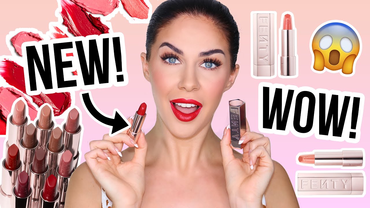 NEW FENTY ICON REFILLABLE LIPSTICKS! WORTH THE HYPE? LIP SWATCHES & REVIEW!