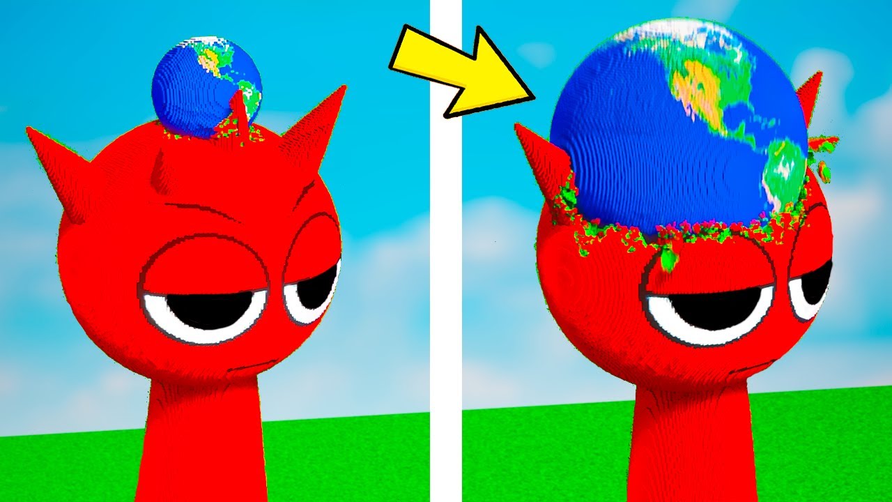 Big & Small Earths VS Giant SPRUNKI  | TEARDOWN