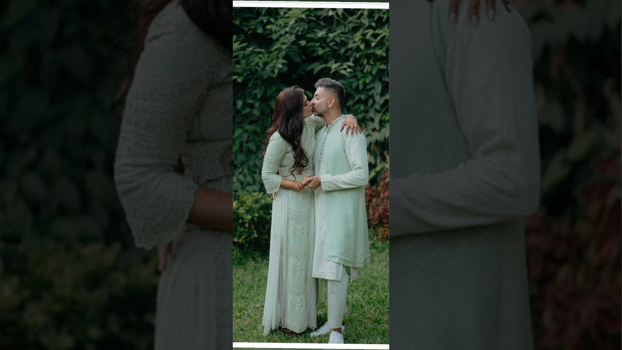 Dalljiet Kaur Patel with her husband nikhil Patel @aayushi_with_youtubers121