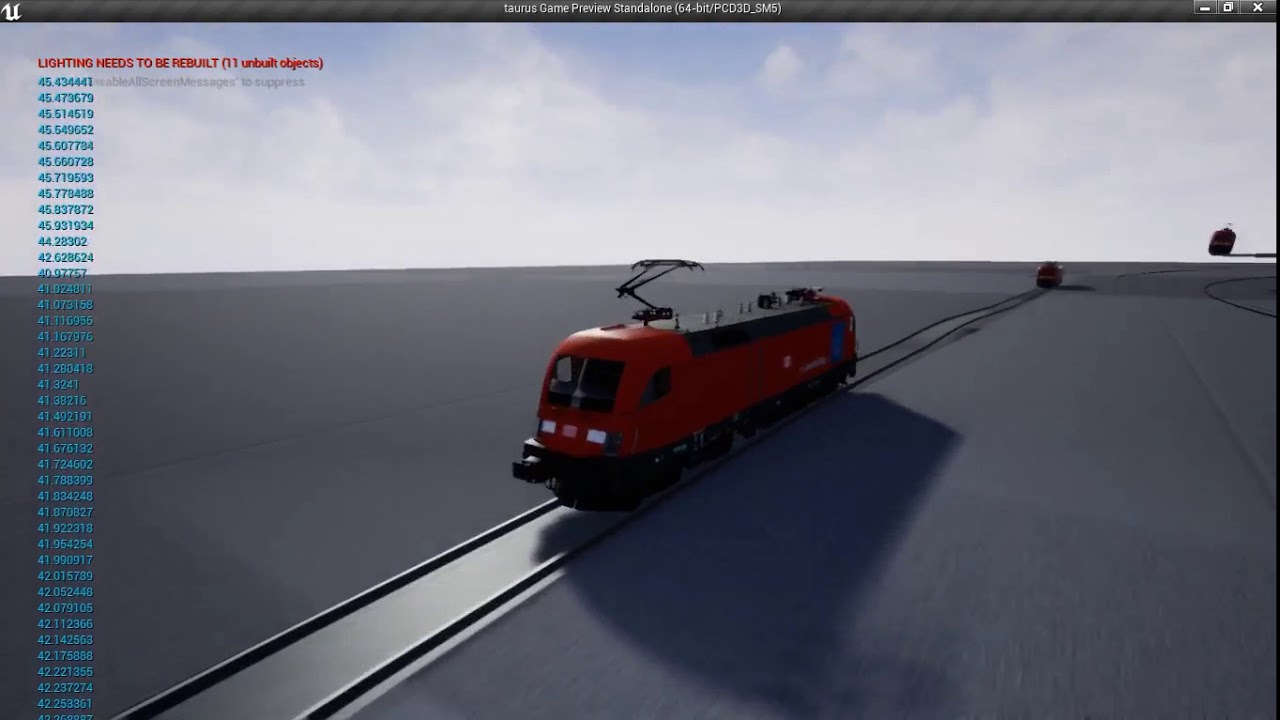 Unreal engine train physics its possible!!!!