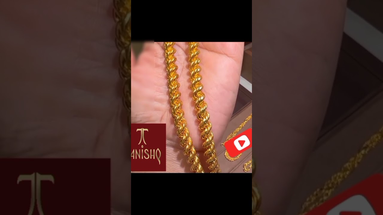 22kt Heavy weight men's chain collection  ⛓️😍 from tanishq 🤩 