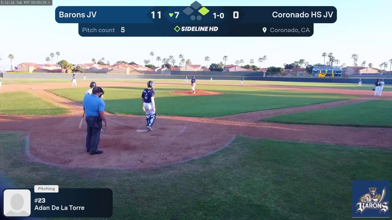 Barons JV @ Coronado HS JV (2026.03.03)