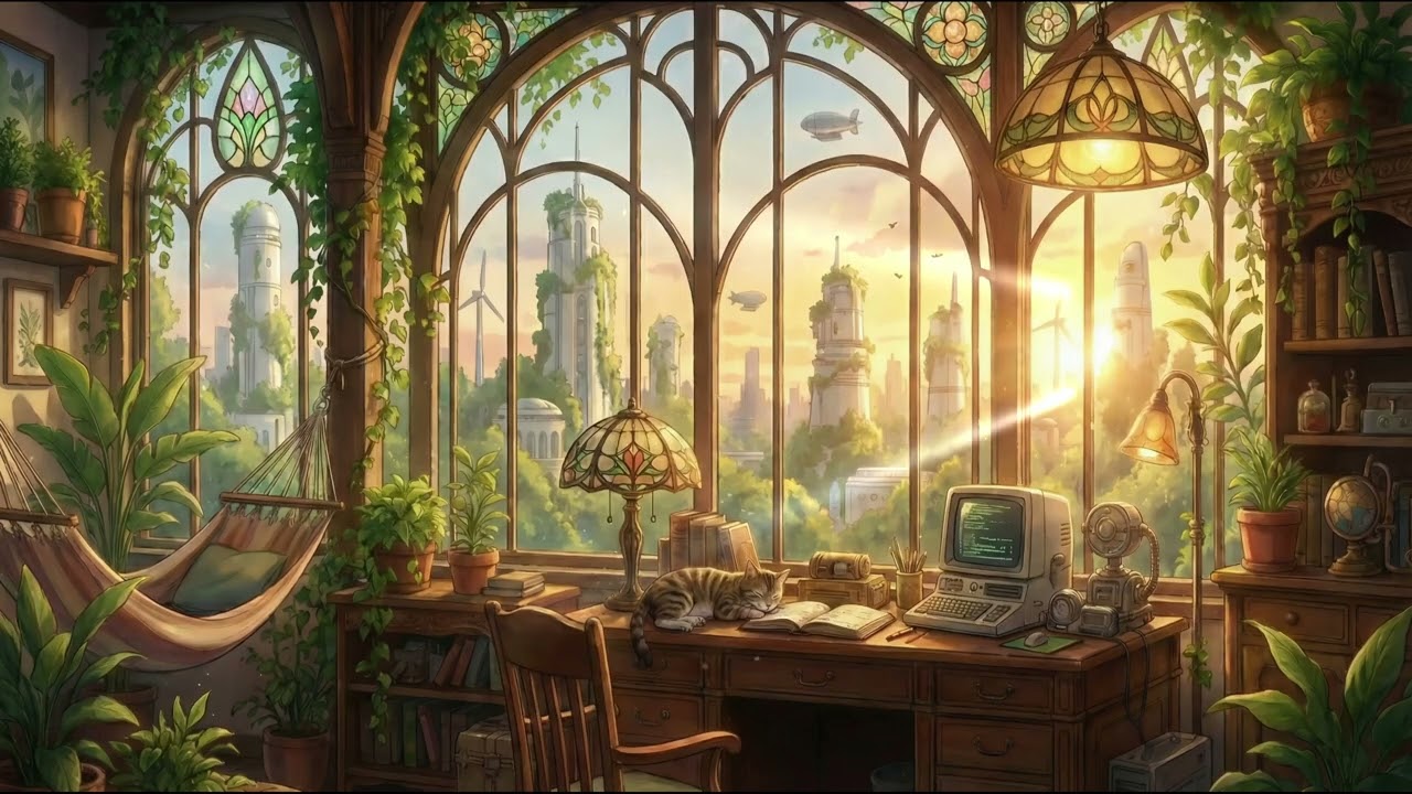 [Solarpunk lofi] Healing the Earth 🌍 | A Vision of a Regenerative Future