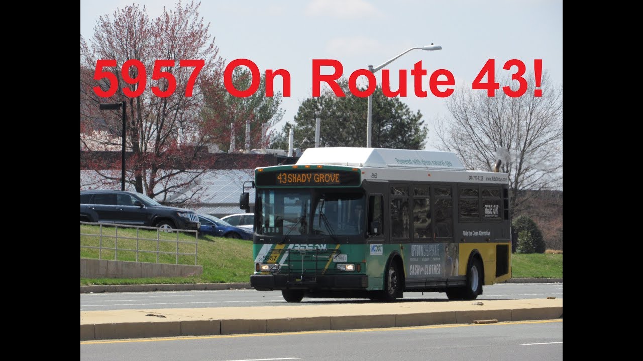 NeoplanDude | MCT Ride On 2005 Orion VII CNG #5957 On Route 43, To Traville Transit Center!