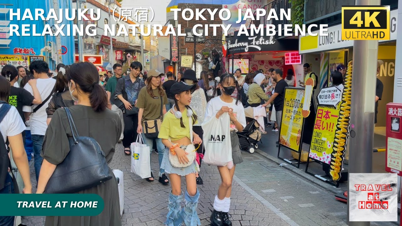 4k hdr japan travel | Walk in Harajuku（原宿）Tokyo japan |  Relaxing Natural City ambience