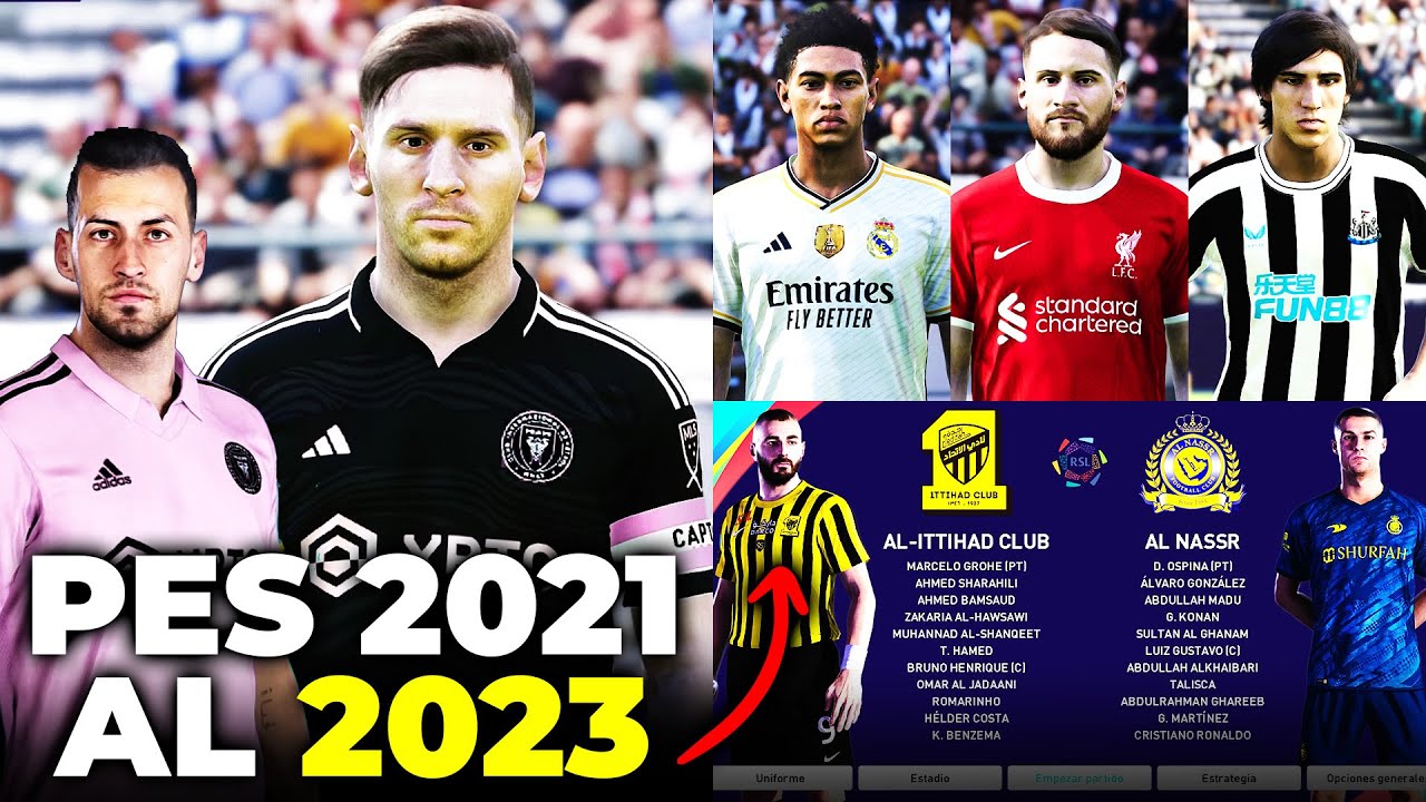 PES 2021 actualizado al 2023-2024 | OPTION FILE PS4 - PS5 - PC ||| TUTORIAL