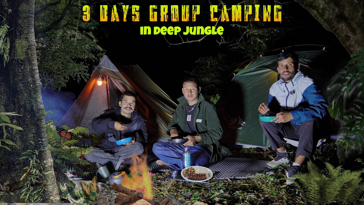 3 Days Group Camping In Most Dangerous Forest | Winter camping In Deep Jungle | Camping Video