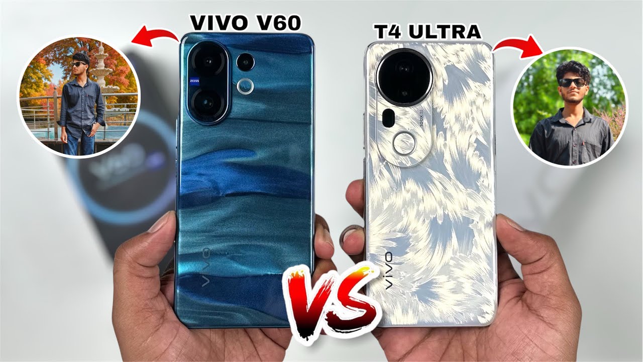 Vivo V60 Vs Vivo T4 Ultra Full Comparison || Who is Winner 🏆