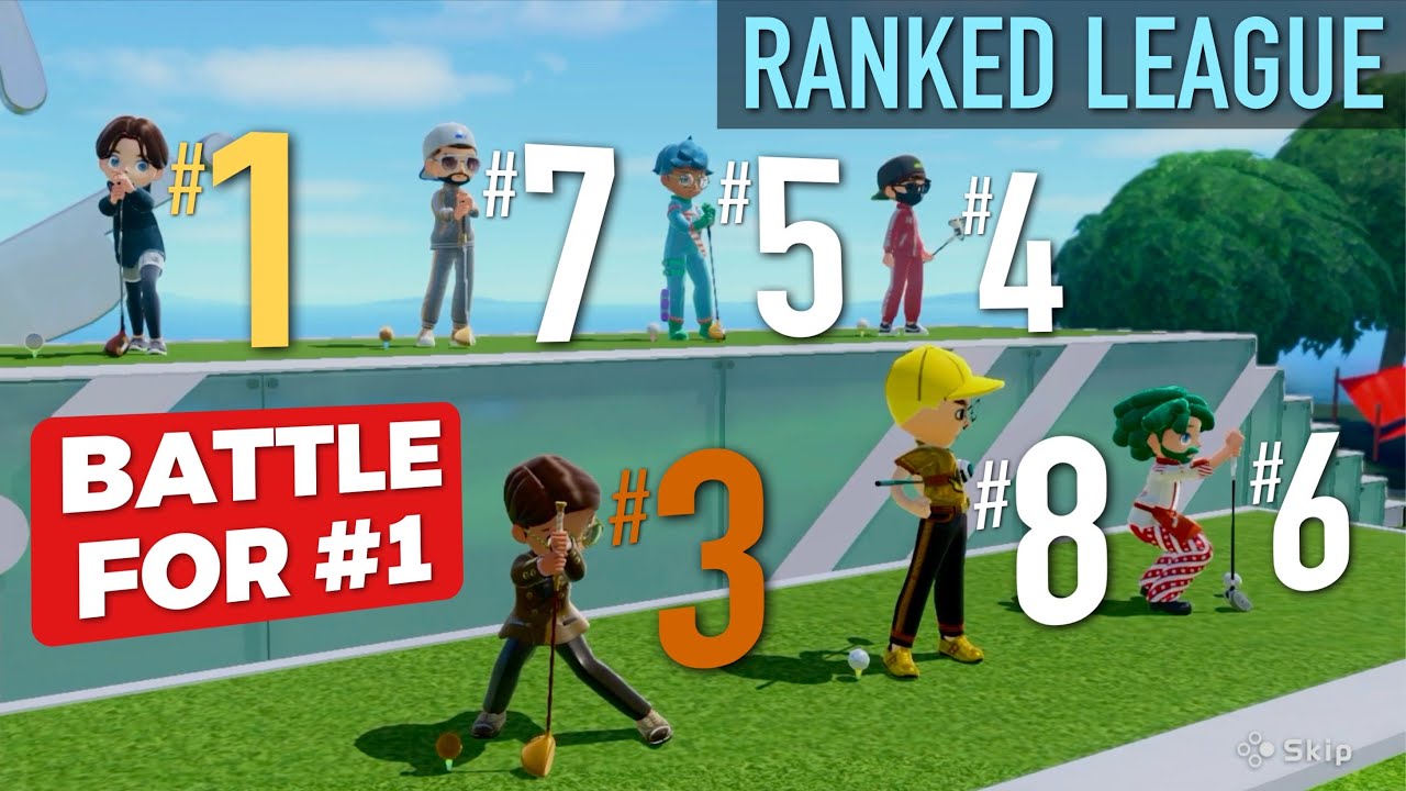 Battling a Stacked Lobby for #1 in RANKED Switch Sports Golf!