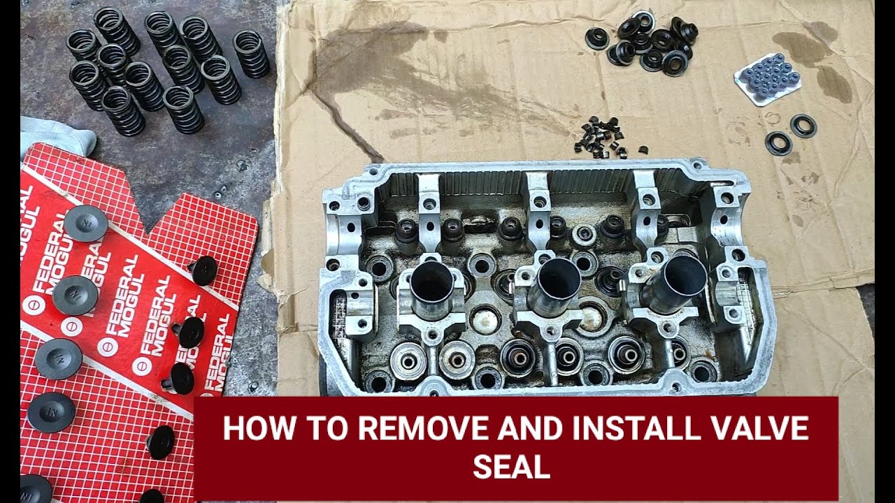 How to remove and install the valve seal, Suzuki f6a Engine