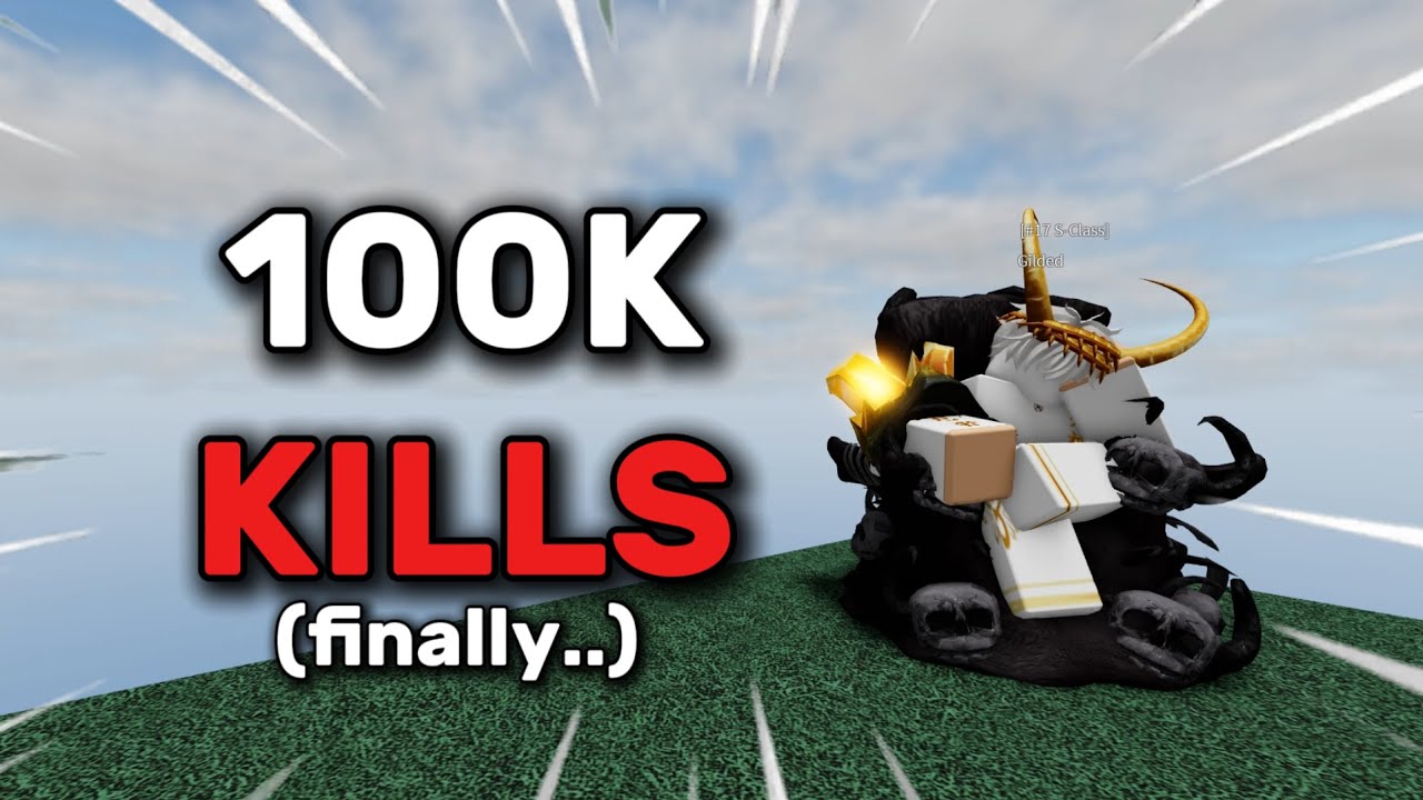 I achieved 100k kills in The Strongest Battlegrounds (finally..)