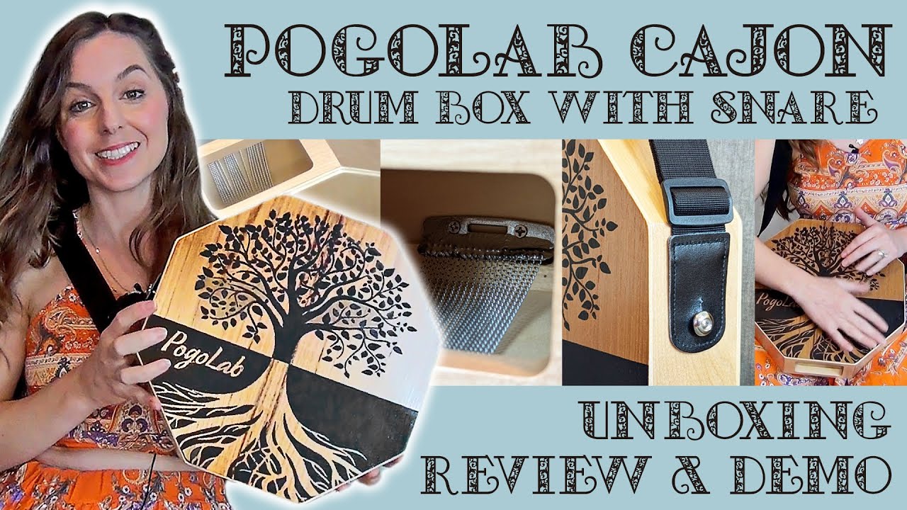 POGOLAB Cajón Drum Box with Snare | Unboxing Review & Demo