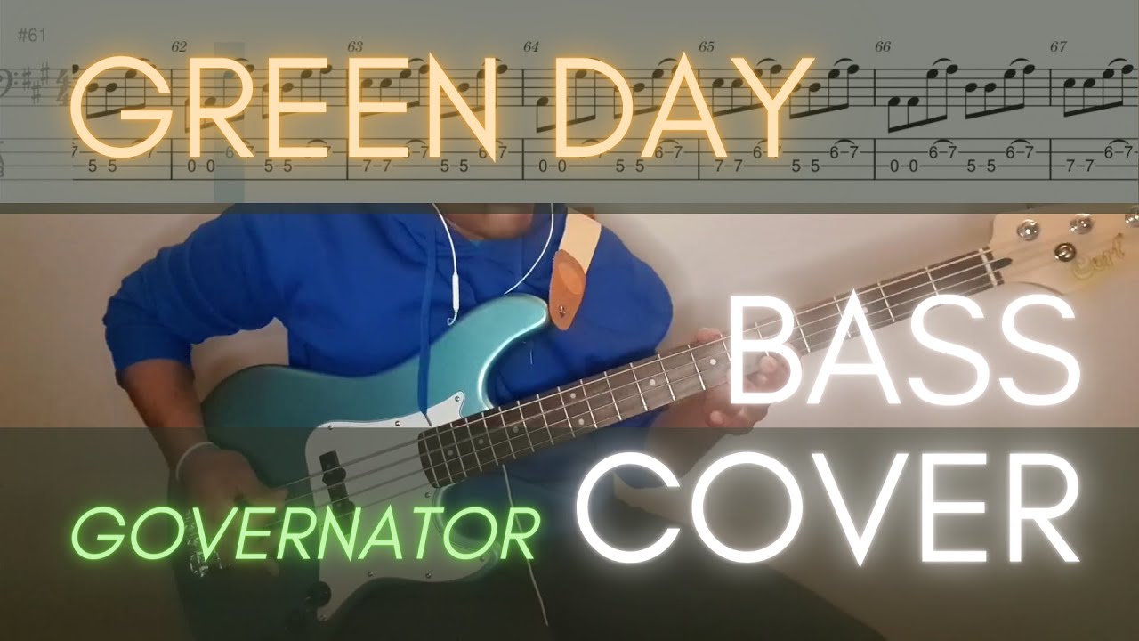 Green Day - Governator (Bass Cover with score/tabs)