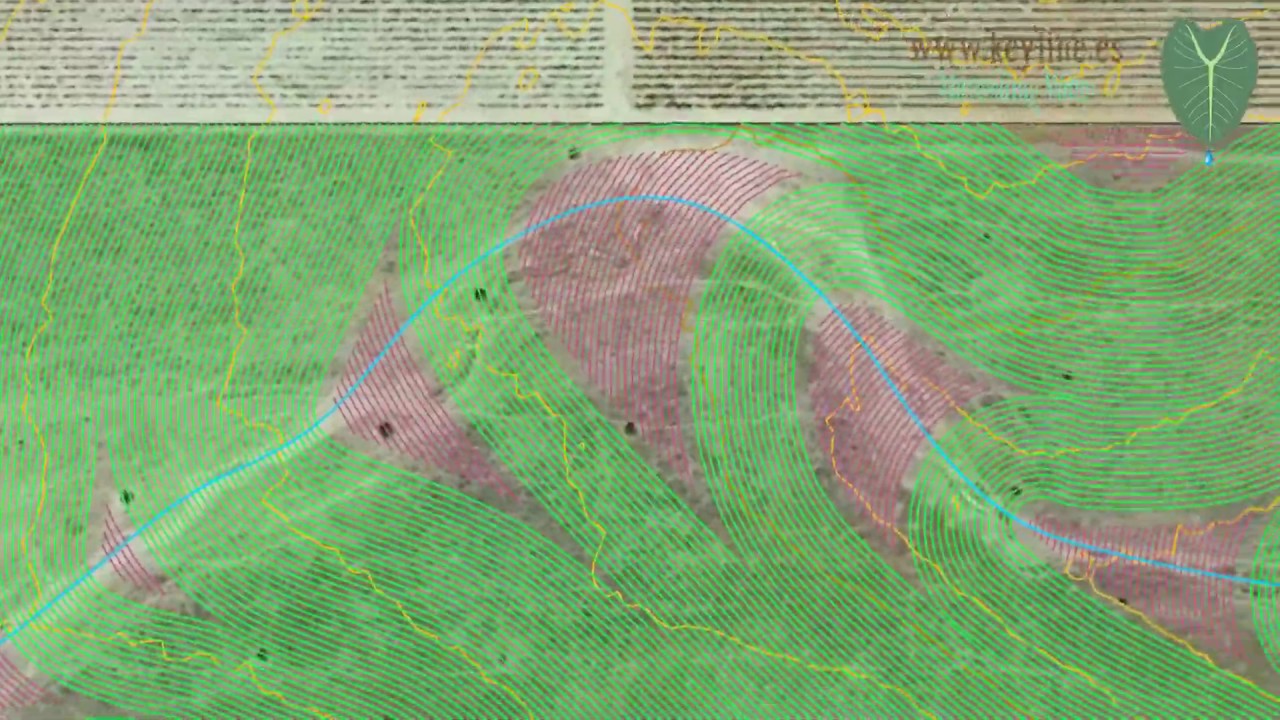 Keyline design on vineyards