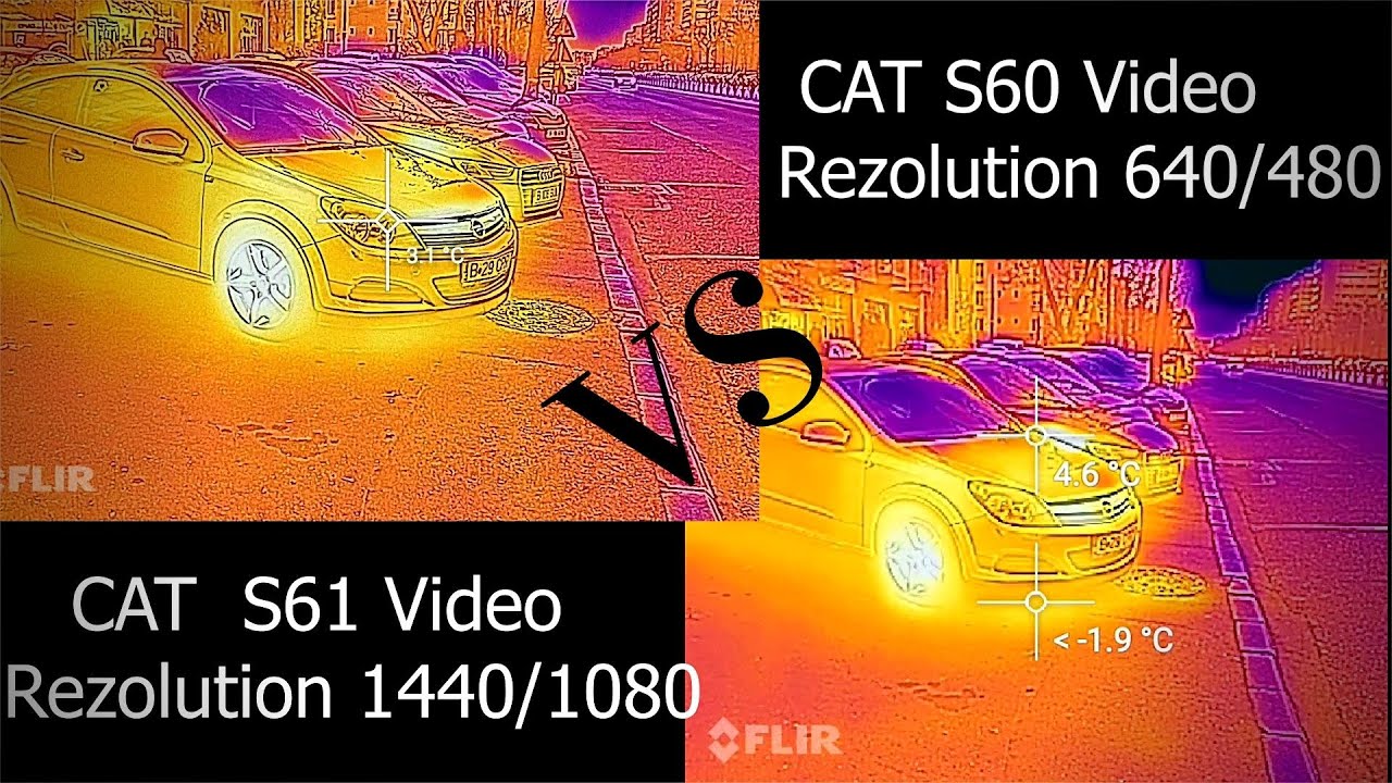 CATERPILLAR Cat S60 vs Cat S61 - FLIR Thermal Imaging Comparison