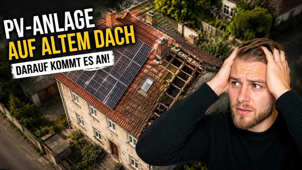 PV-Anlage auf altem Dach: Darauf kommt es an!