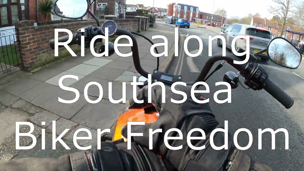 Southsea Beach ride along with Biker Freedom