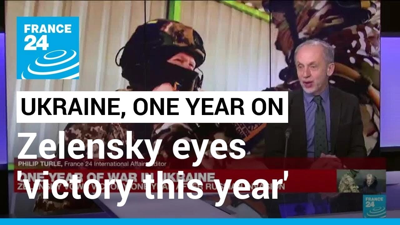 On Russian invasion anniversary, Zelensky eyes 'victory this year' &bull; FRANCE 24 English