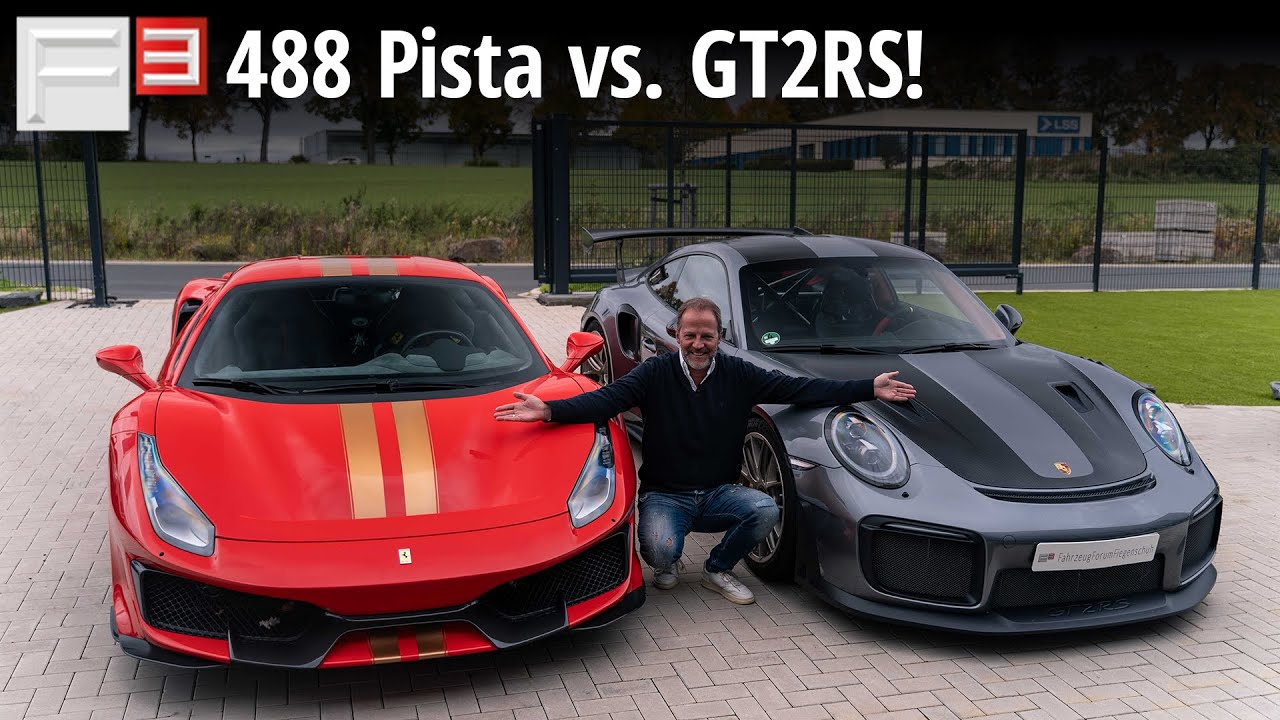 Porsche GT2RS vs Ferrari 488 Pista!😱 Ultimativer Sportwagen Test!