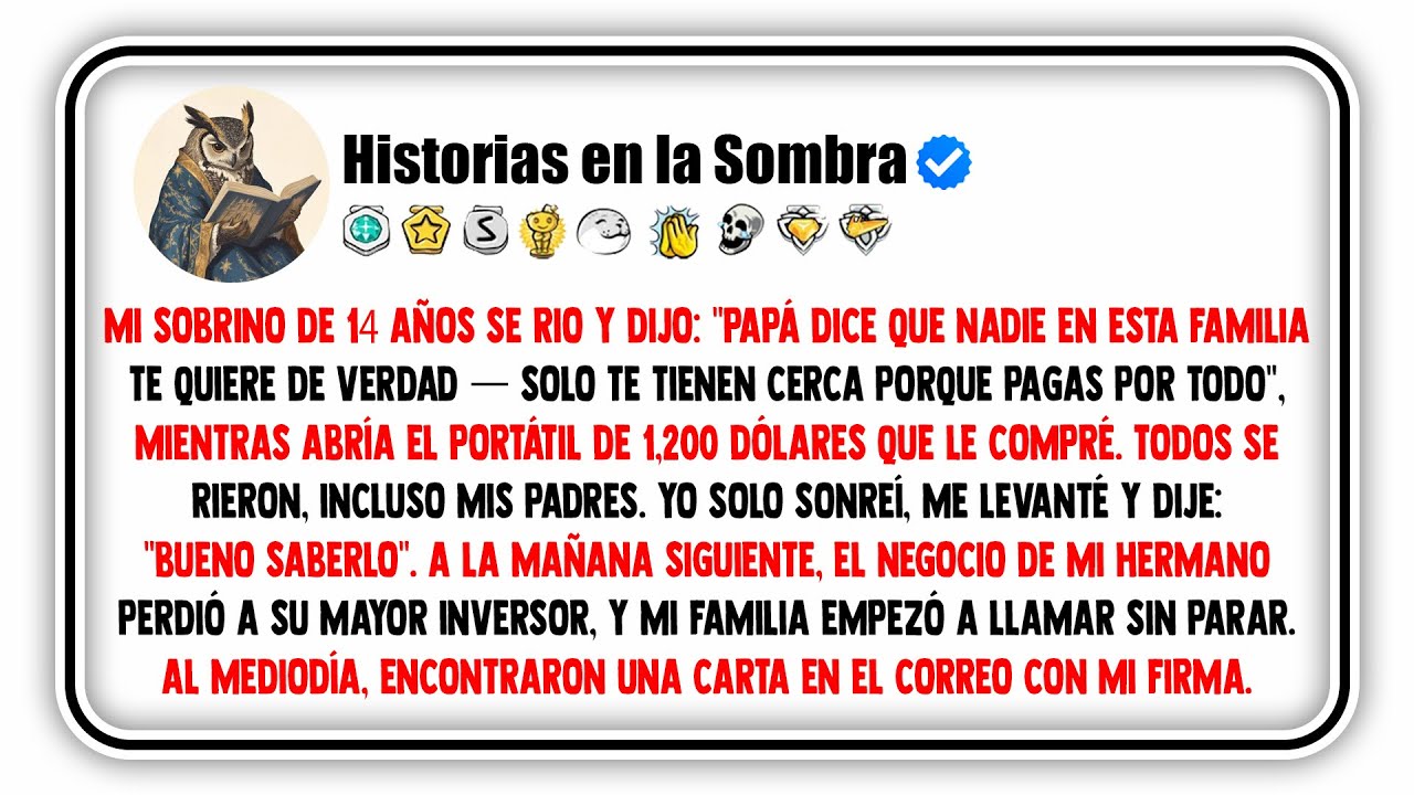 Mi Sobrino de 14 Años Se Rio Y Dijo: 