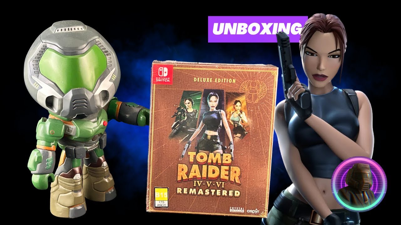Todo lo que incluye Tomb Raider IV–V–VI Remastered Deluxe Edition | Unboxing